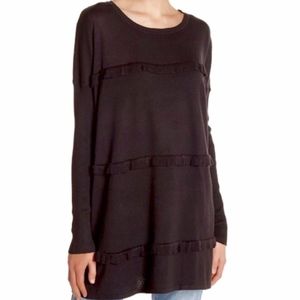 NEW Solutions Triple Ruffle Sweater